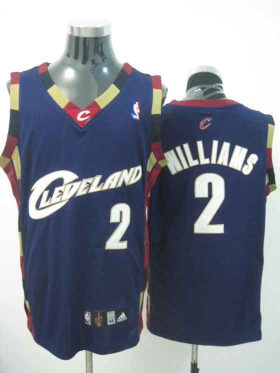Cleveland Cavaliers Willams Deep Blue Red Jersey
